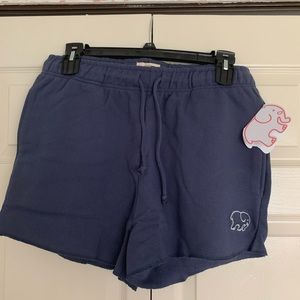 Ivory Ella Navy Carment Dyed Organic Shorts